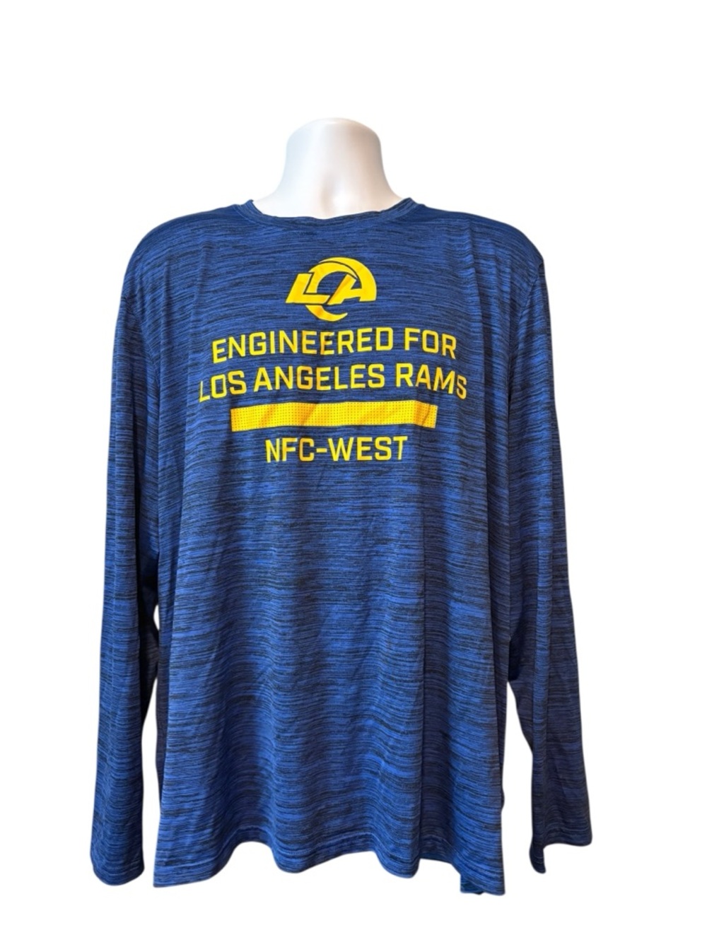 LA Rams The Nike Tee Men’s Blue Long-Sleeve Performance Tee XXL